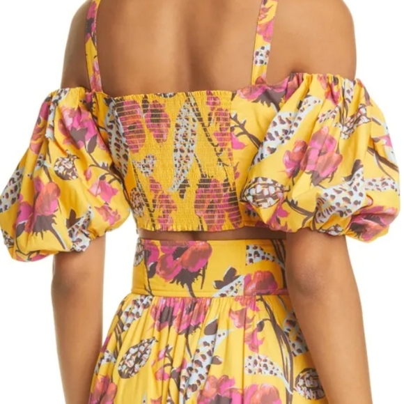 A.L.C. Melody Yellow Floral Top NEW - Picture 2 of 6